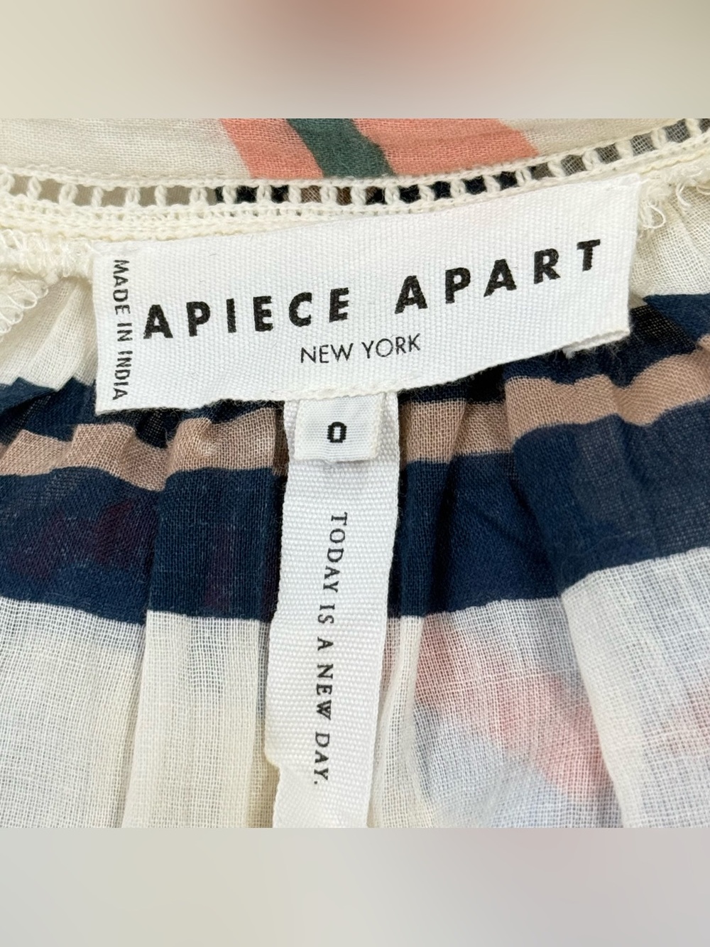 Apiece Apart Striped Maxi Dress Size 0 Multicolor Vacation Coastal Beachy Chic - Picture 8 of 10